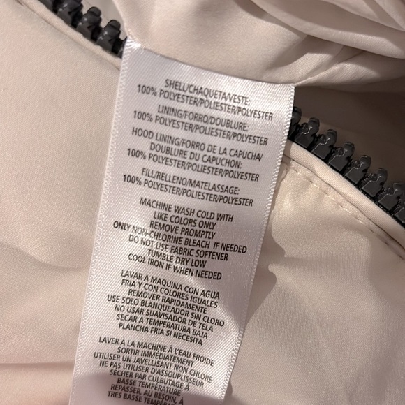 NWT [Calvin Klein] Down Hooded Winter Puffer Insulated Jacket Beige Men’s Sz M - Picture 13 of 15